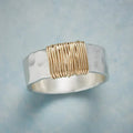 Argento and Oro Wire Wrapped Anello