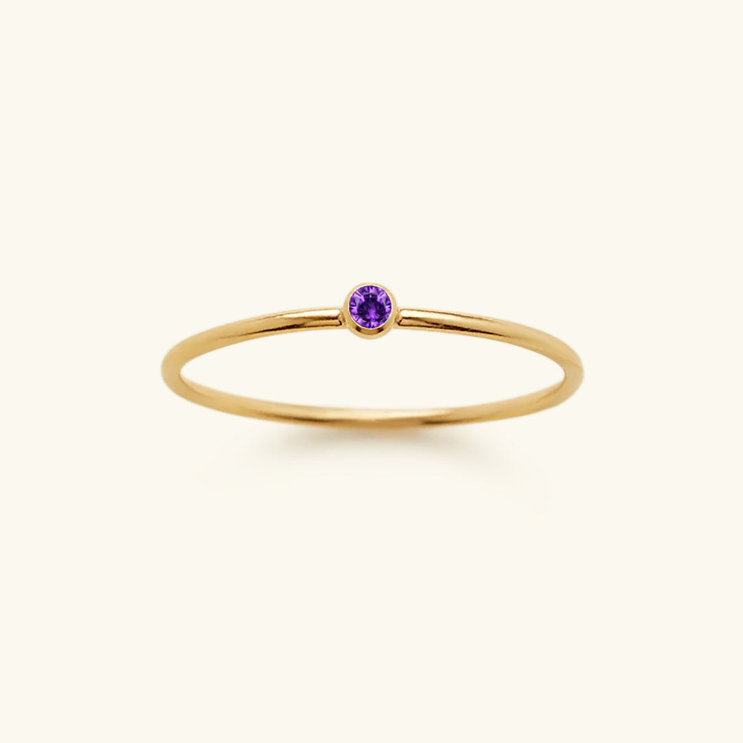 Amelia Birthstone Stacker Anello