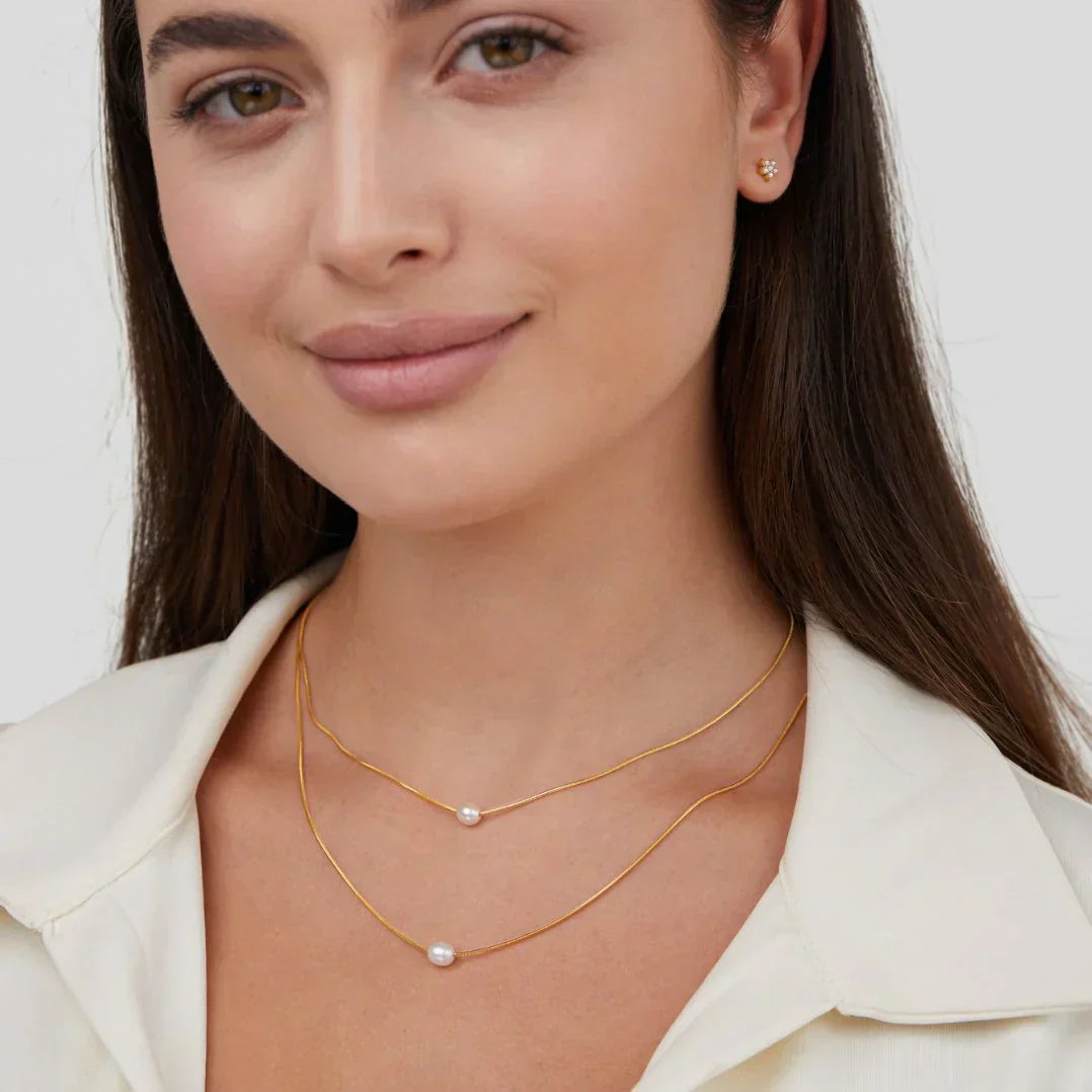Sophisticated Layered Collana di Perle