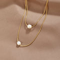 Sophisticated Layered Collana di Perle