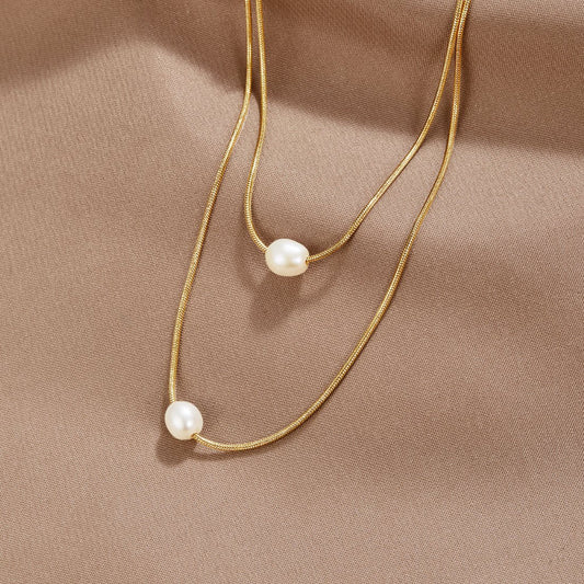 Sophisticated Layered Collana di Perle