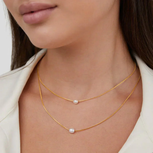 Sophisticated Layered Collana di Perle