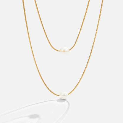 Sophisticated Layered Collana di Perle