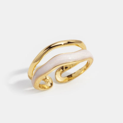 Oro Sculptural Wrap Anello