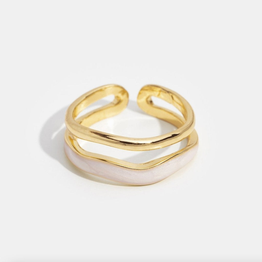 Oro Sculptural Wrap Anello