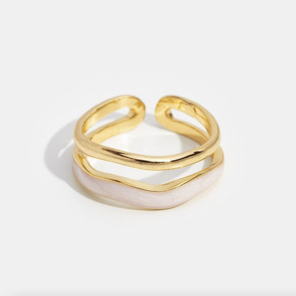 Oro Sculptural Wrap Anello