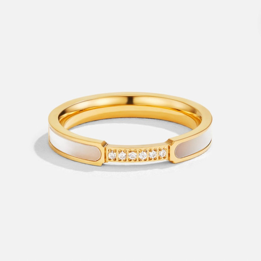 Oro Inlay Band Anello