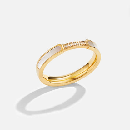 Oro Inlay Band Anello