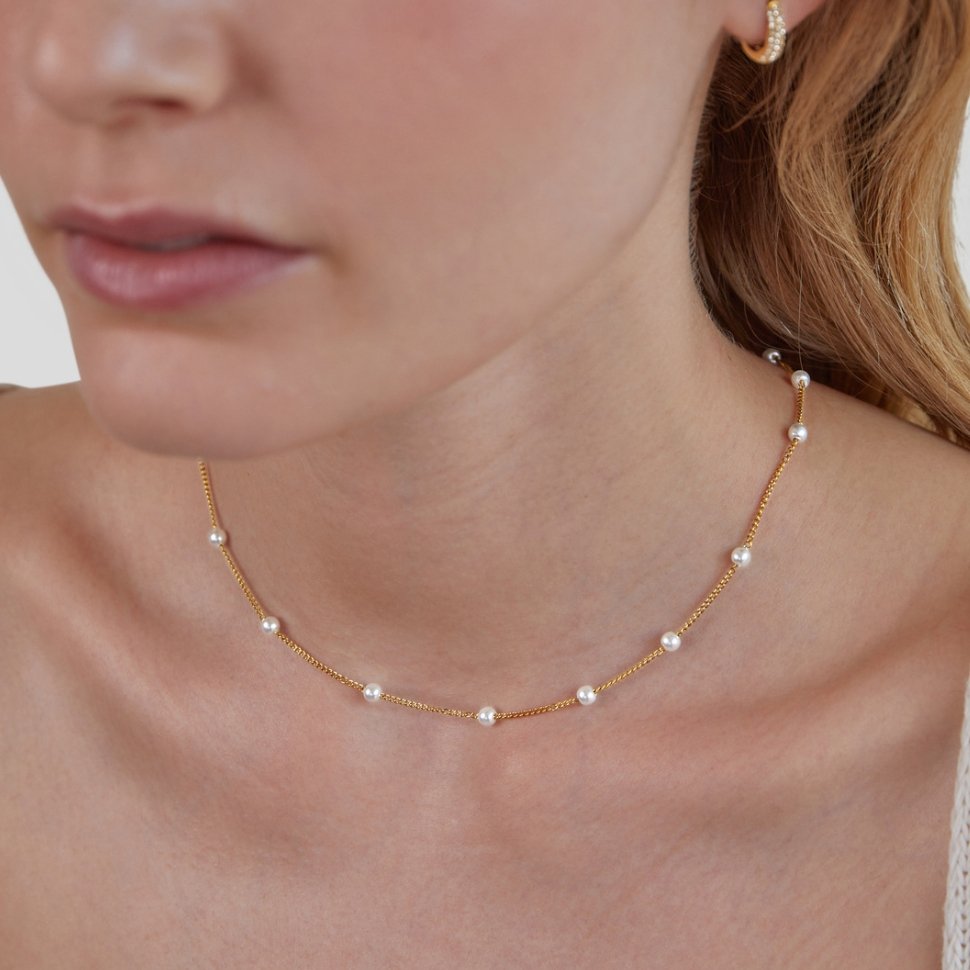Timeless Perla Oro Collana