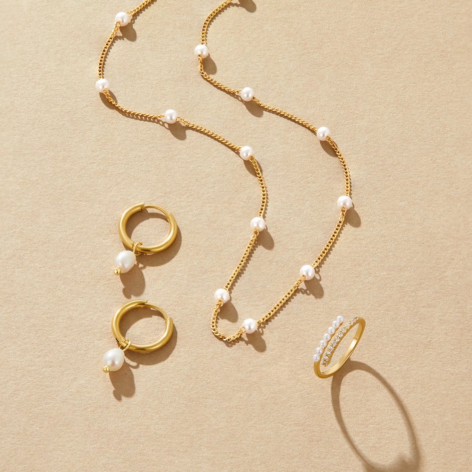 Timeless Perla Oro Collana