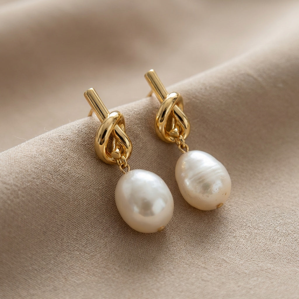 Knotted Perla Elegance Orecchini
