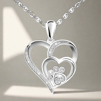Inolt™ | Paw & Cuore Collana in Argento
