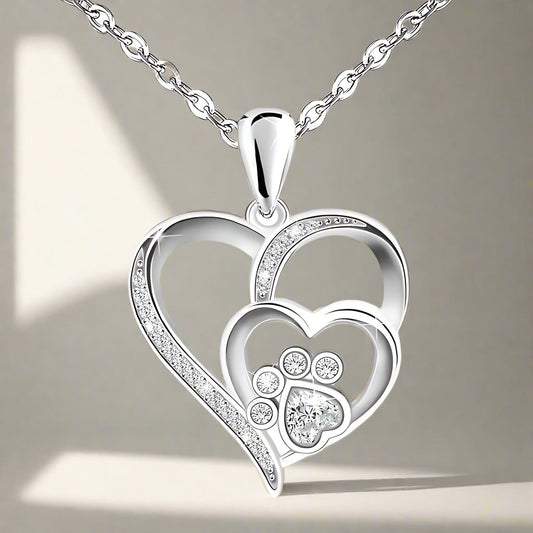 Inolt™ | Paw & Cuore Collana in Argento