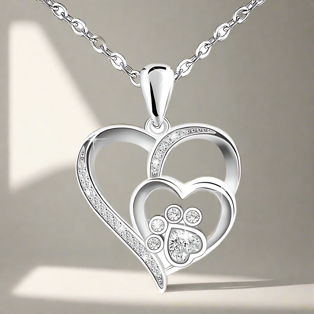 Inolt™ | Paw & Cuore Collana in Argento