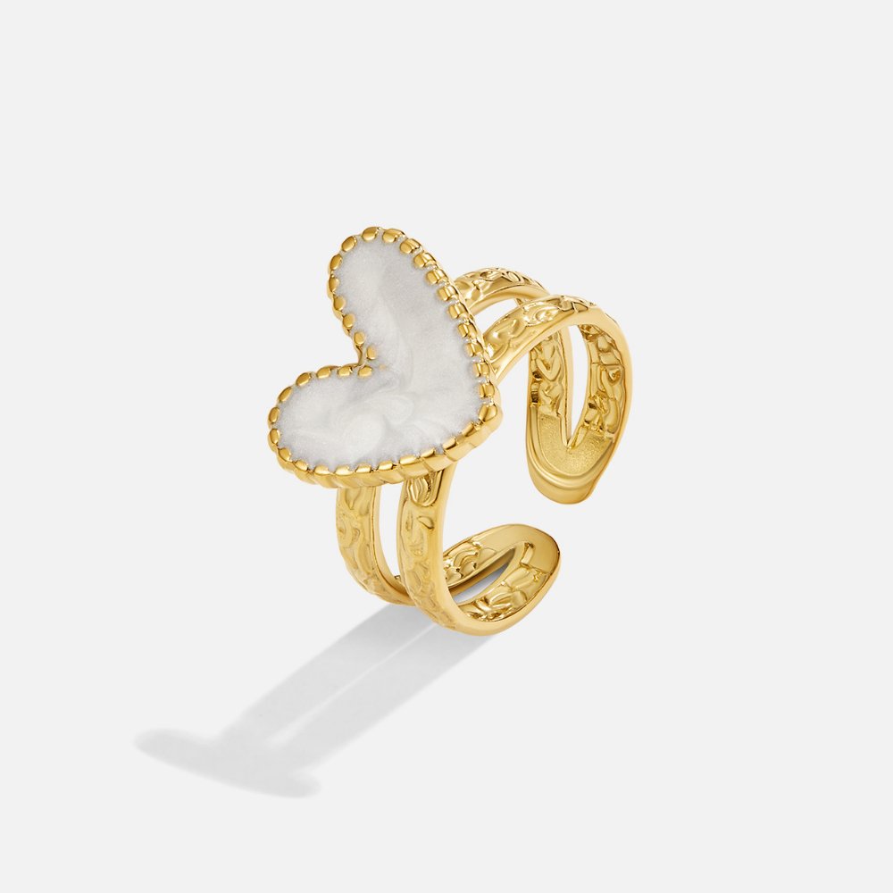 Oro Cuore Motif Anello