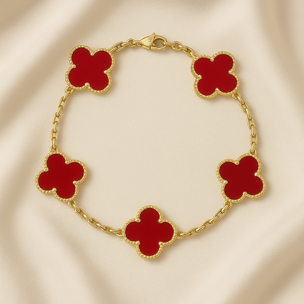Clover Bracciale Red