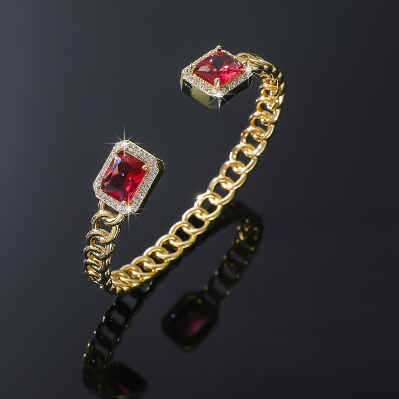 Veloria Rubino Open Bracciale | Oro
