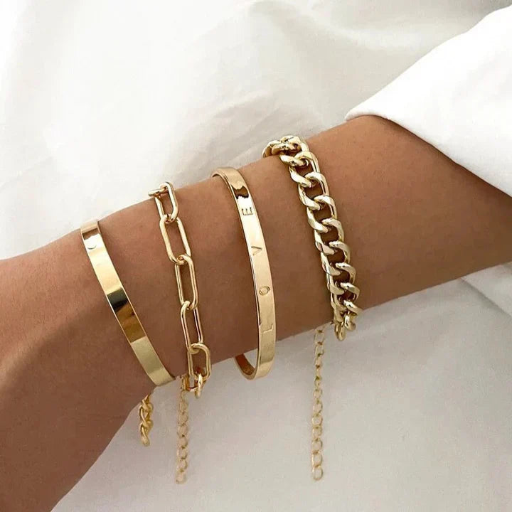 Elan Mercer Set Bracciali | Oro