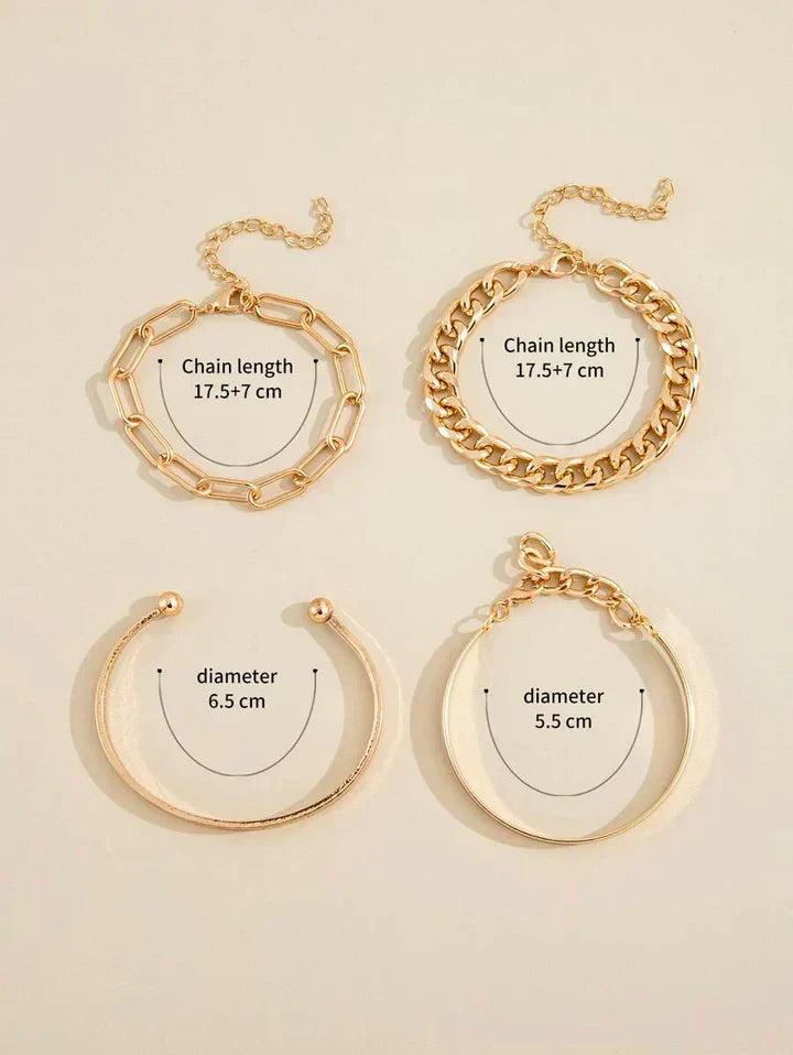 Elan Mercer Set Bracciali | Oro