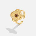 Oro Floral Open Anello